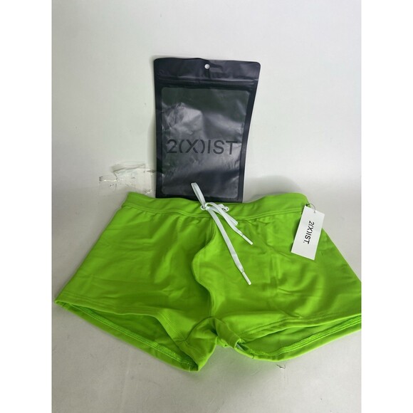 2XIST Essentials Cabo Swim Trunks Swimwear Bottoms Jasmine Green Mens Size S - Picture 1 of 5